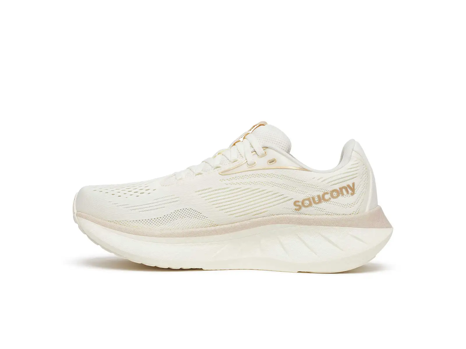 Saucony Ride 18 women's running shoes Vanilla
