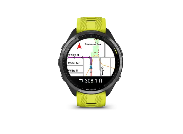 Garmin Forerunner 965 smart watch Carbon Grey Titanium DLC/Yellow