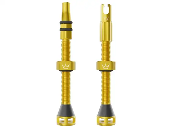 Peatys Holeshot Fast Flow tubeless valves 60 mm Gold