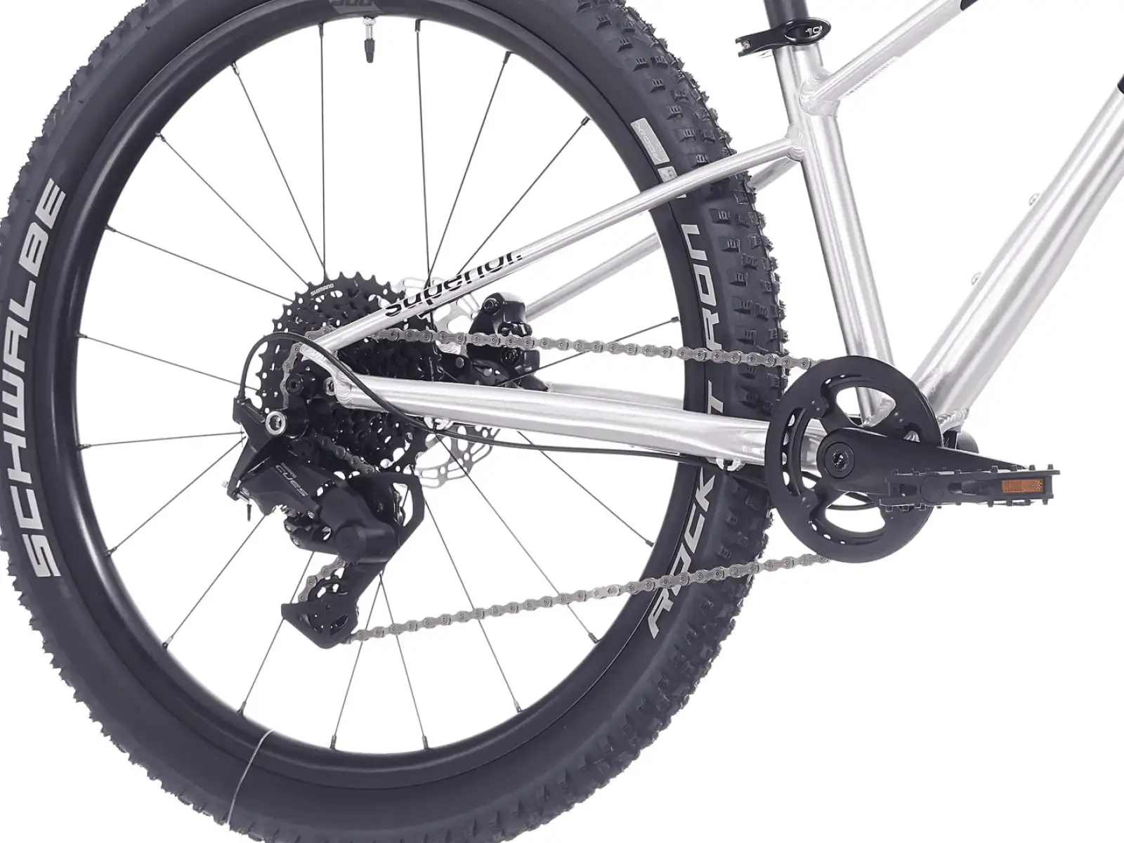 Superior TEAM 24 kids bike Gloss Brushed Alu / Rainbow Black