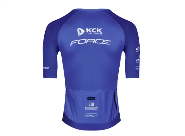 Force Script Team men's jersey short sleeve blue