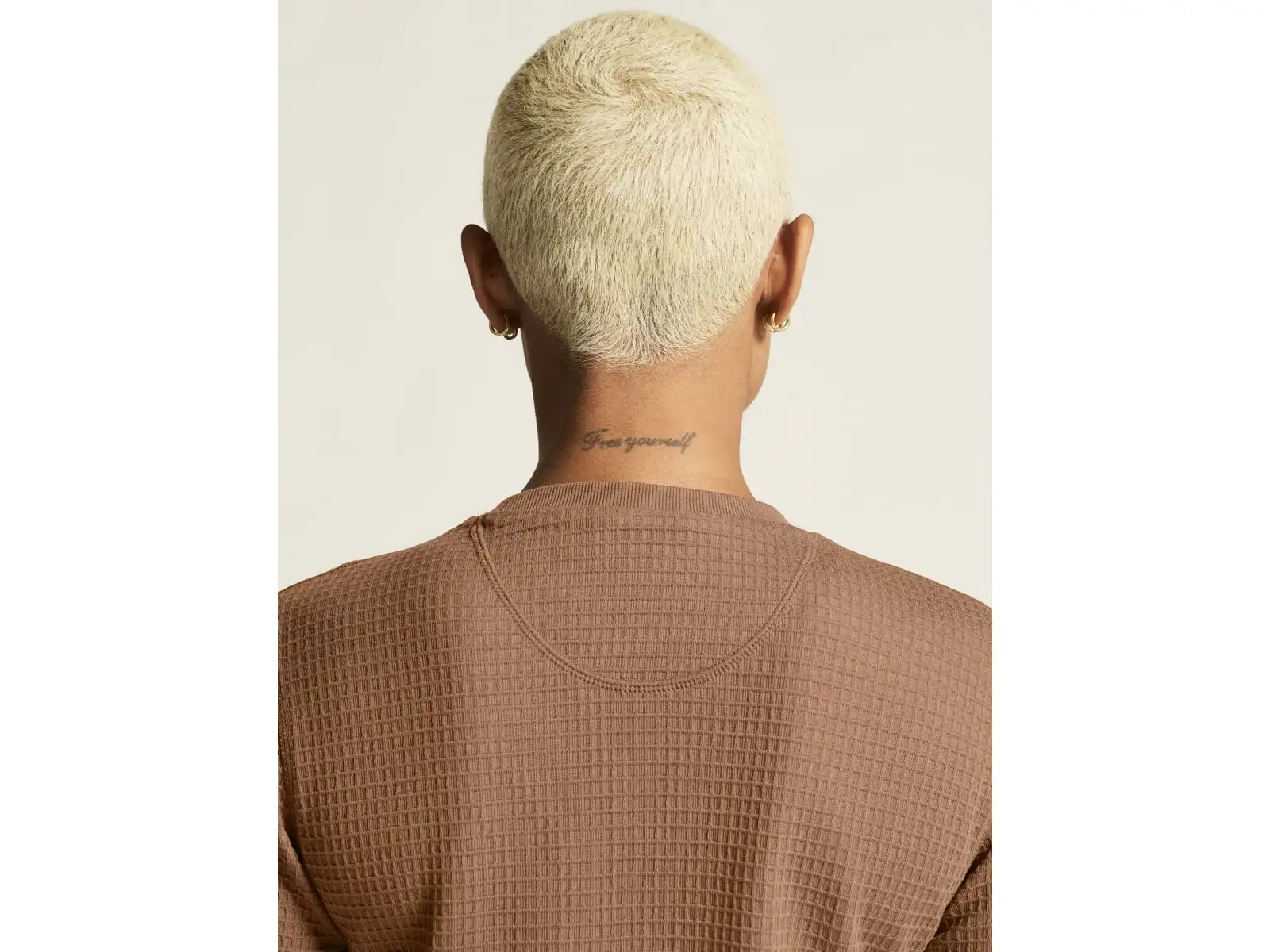 Craft Wool Waffle women's shirt long sleeve brown