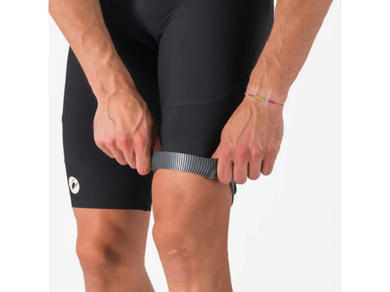 Castelli Endurance 4 men's shorts with pad and bib Black