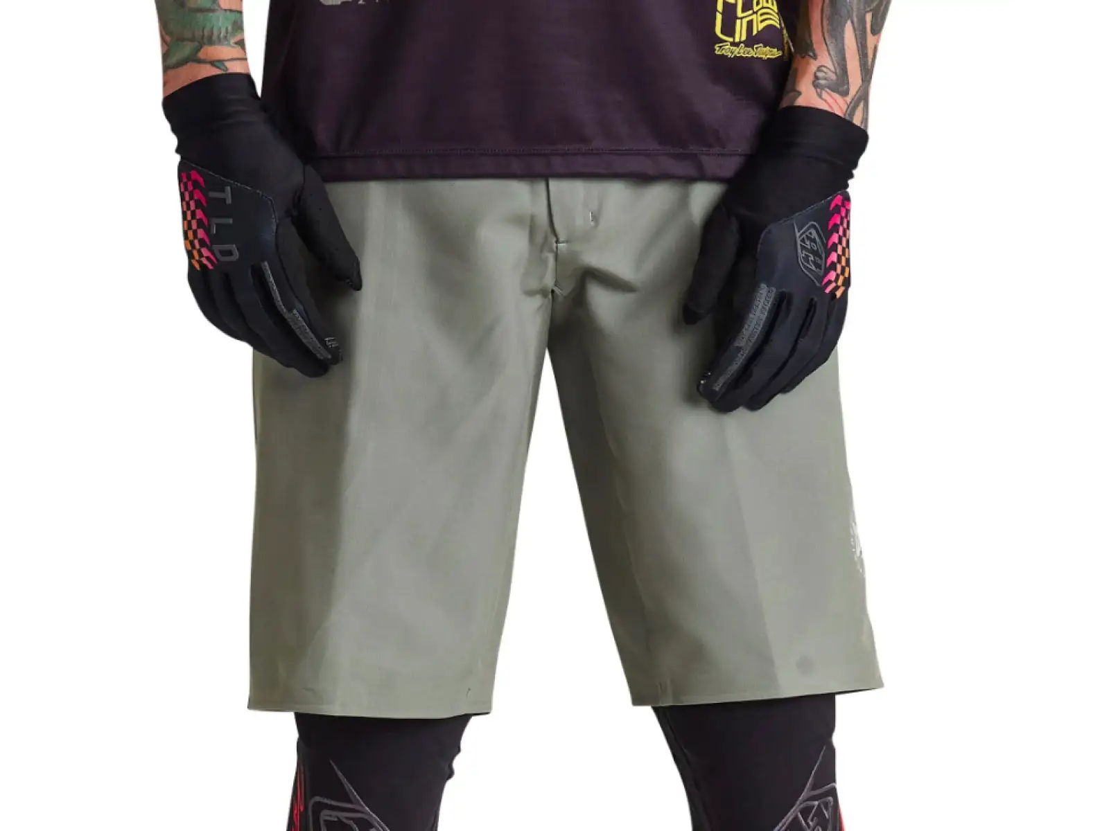 Troy Lee Designs Flowline Superlyte men's shorts Mono Olive