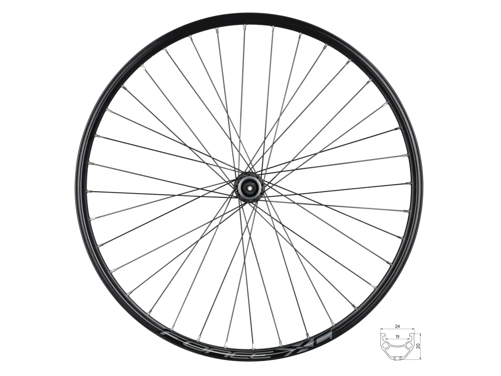 Force XC Disc 27.5" front wheel