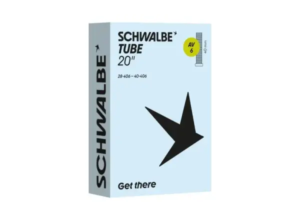 Schwalbe inner tube 20" AV6 28/40-406 car valve 40mm