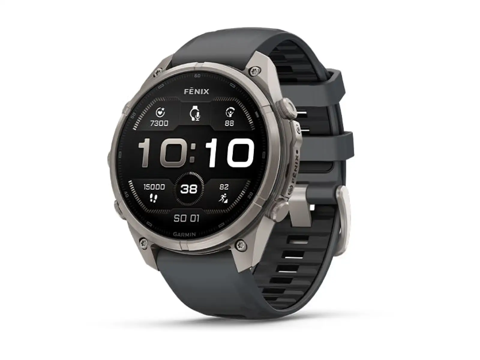Garmin Fénix 9 Pro inReach 47 mm smartwatch Carbon gray DLC Titanium Black/Pebble gray