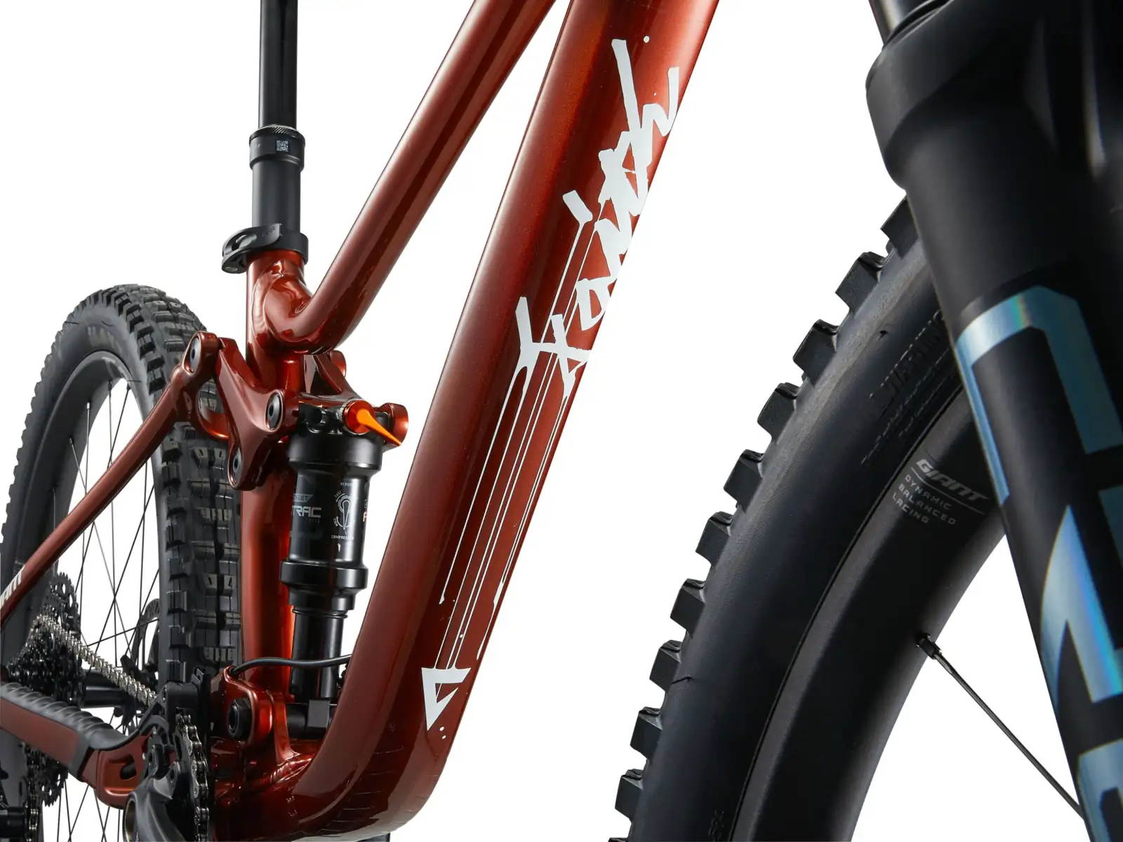 Giant Faith 27.5"/26" children's full suspension bike Copper
