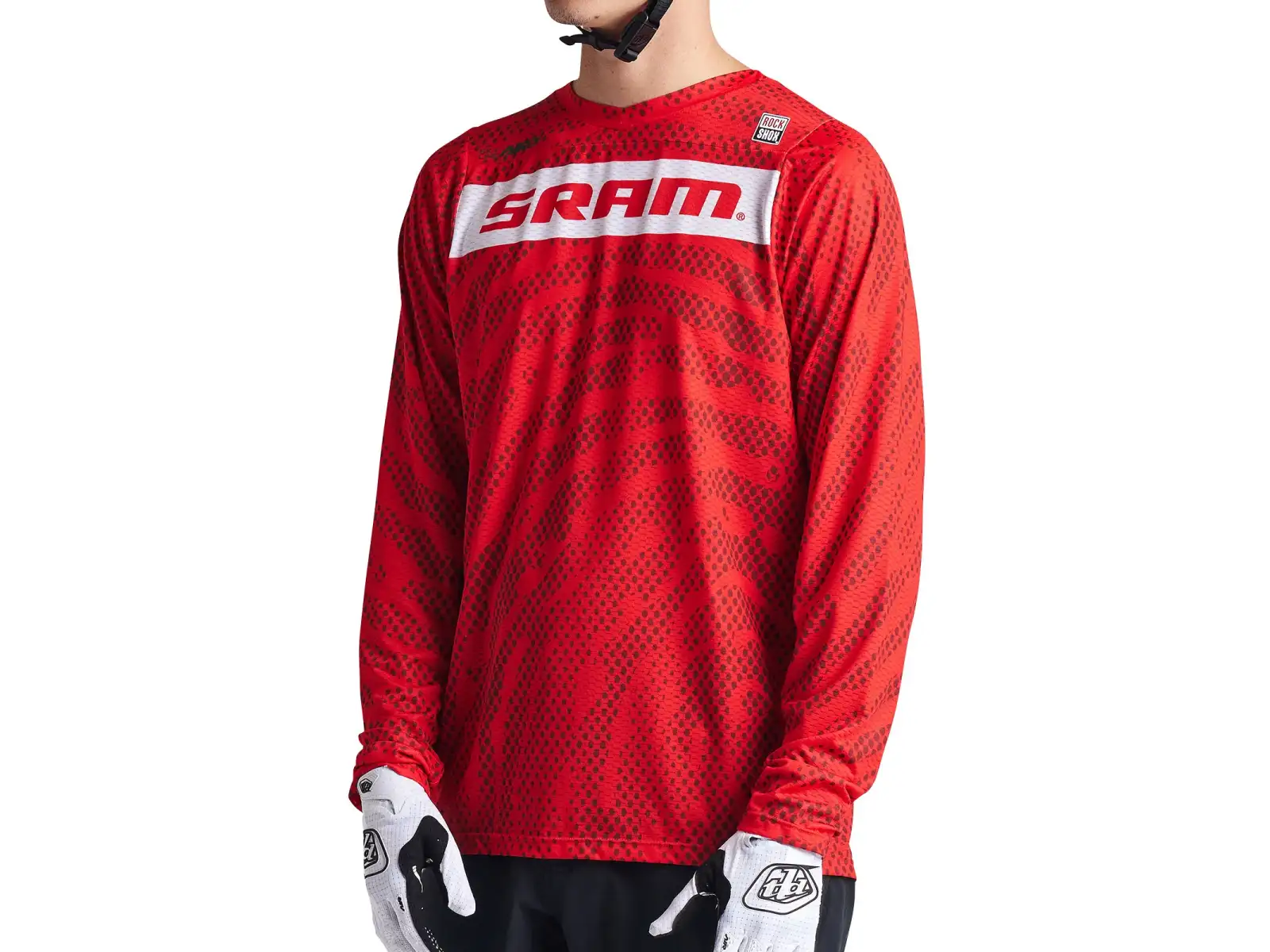 Troy Lee Designs Skyline Air SRAM men's jersey long sleeve Fiery Red