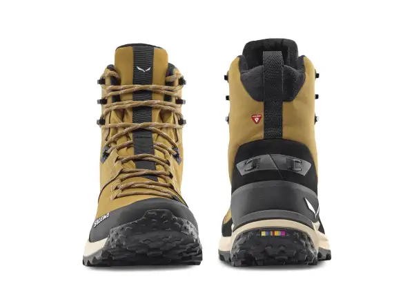 Salewa Puez Winter Mid PTX men's shoes Golden Brown / Black