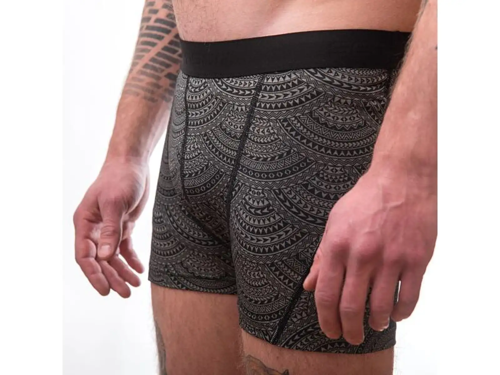 Sensor Merino Impress men's boxers grey/Maori