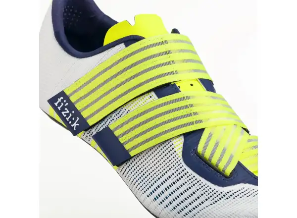 Fizik Vento Powerstrap Aerowave men's road cycling shoes Movi Yellow/White