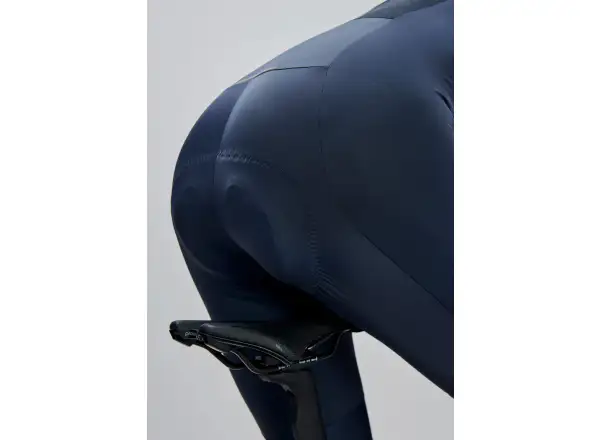 POC Cadence men's cycling shorts with pad and bib Apatite Navy