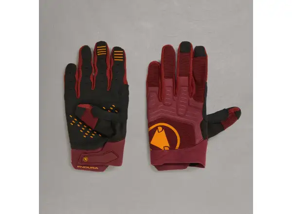 Endura Singletrack cycling gloves Mahagony