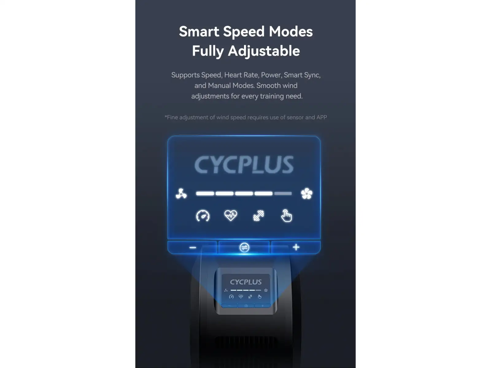 Cycplus F1 electronically controlled fan