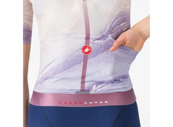 Castelli Aero Pro 8S women's jersey short sleeve Multicolor Purple