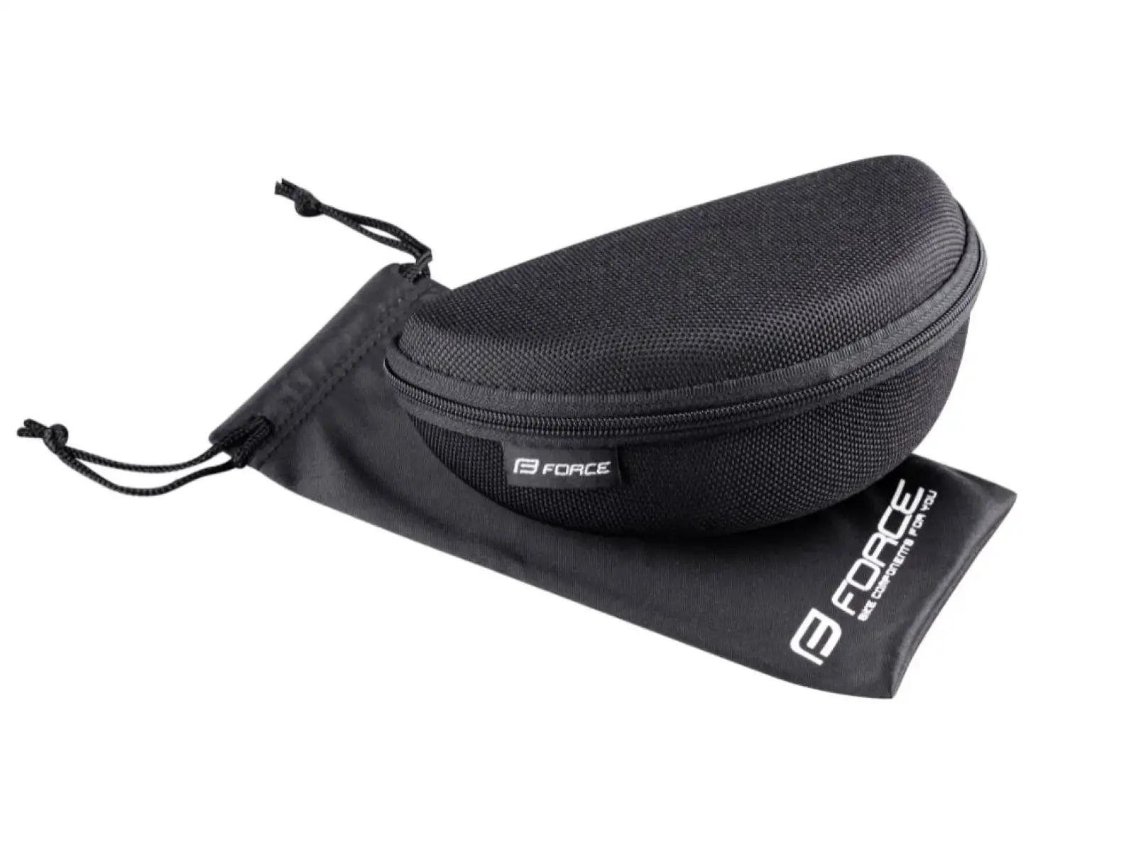 Force Sonic cycling glasses black/red, red mirror lenses