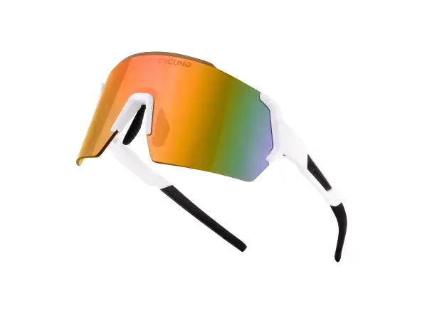 Force Electra glasses white/red revo lens