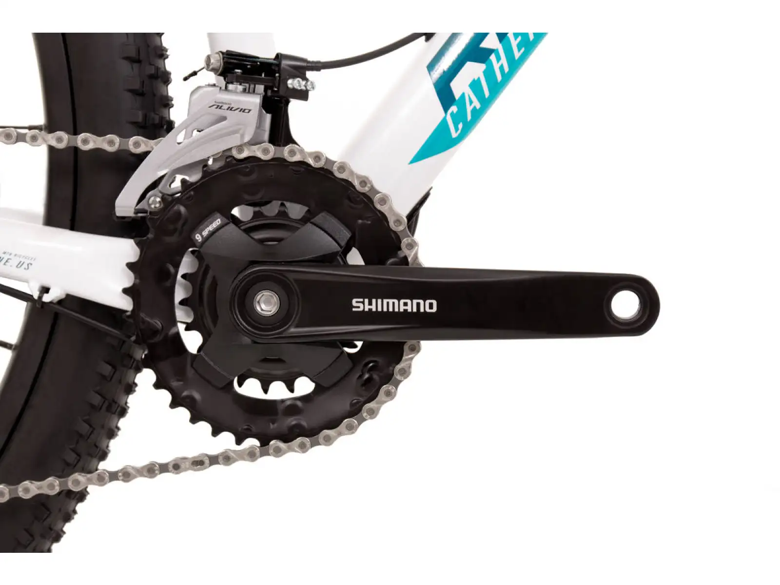 Rock Machine Catherine 20-29 mountain bike Pearl White/Neon Cyan/Petrol