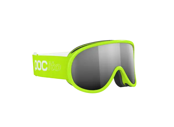 POC POCito Retina kids ski goggles Fluorescent Yellow/Green/Partly Sunny Silver