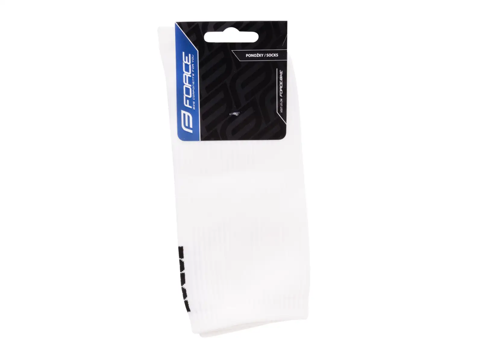 Force Longer Slim socks white