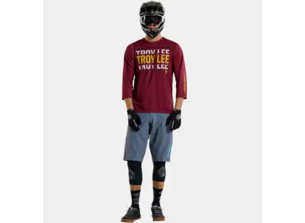 Troy Lee Designs Ruckus Spun men's jersey 3/4 sleeve Oxblood
