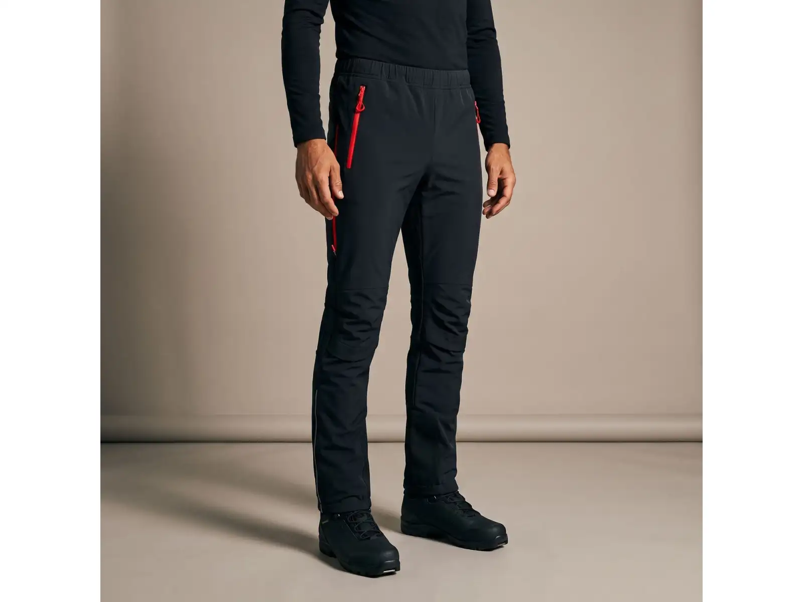 Silvini Soracte men's pants Black/Merlot