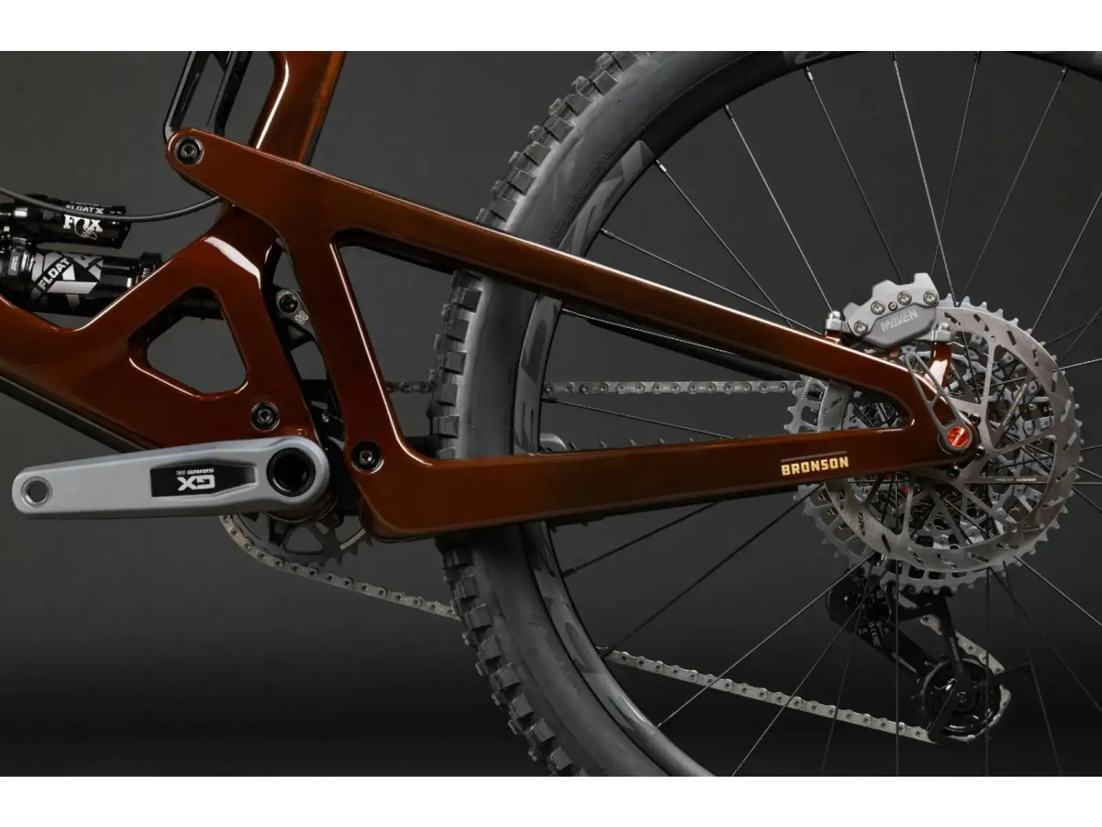 Santa Cruz Bronson 4.1 CC MX frame set with Rock Shox Super Deluxe Ultimate shock absorber