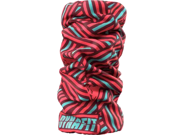 Dynafit Logo Neck Gaiter fluo coral razzle dazzle
