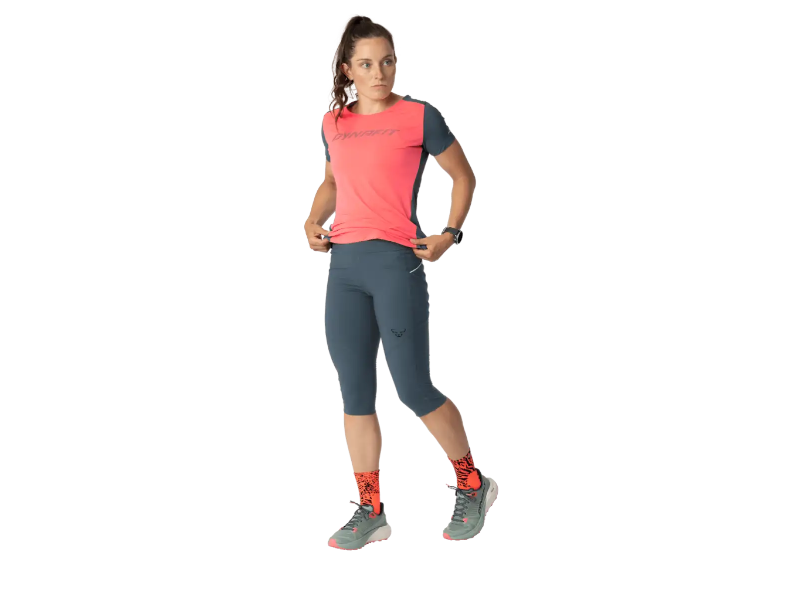 Dynafit Alpine 3/4 women's running leggings Cinder