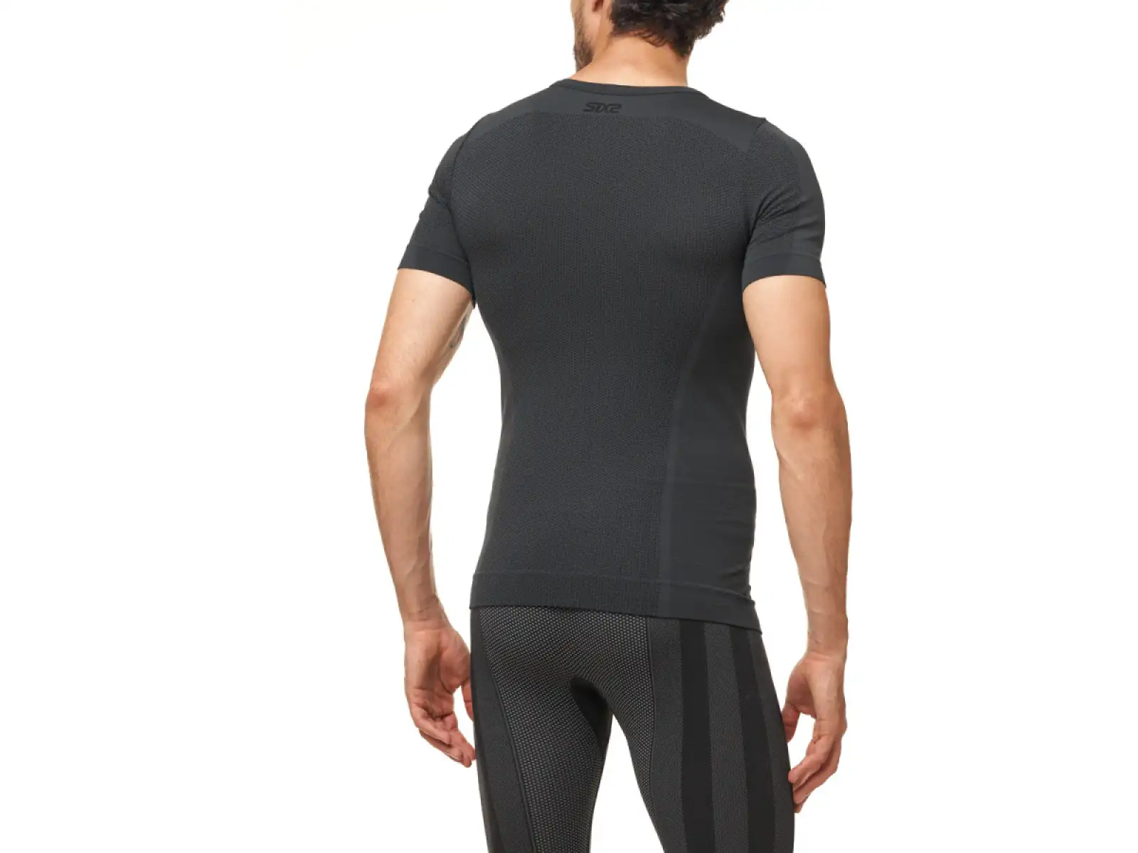 SIXS TS1 V2 functional shirt short-sleeve grey/black