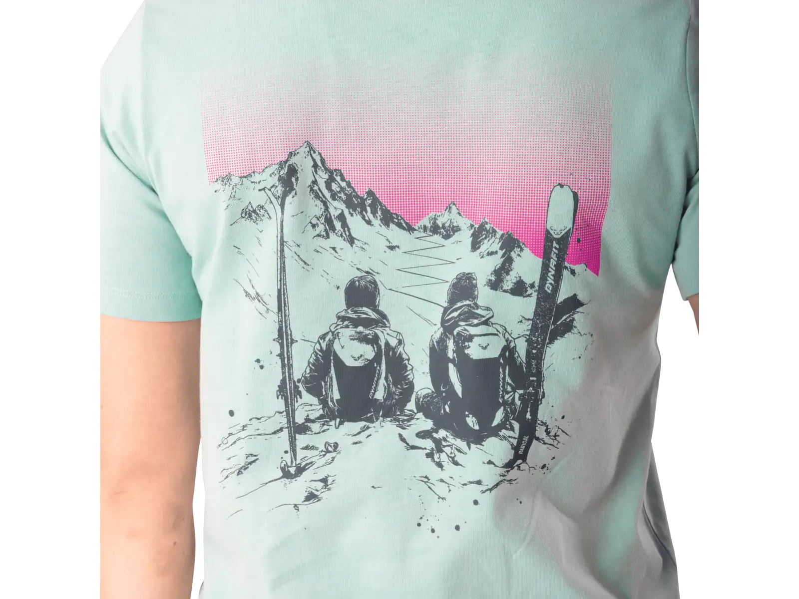 Dynafit Back Graphic Cotton women's T-shirt short sleeve Cloud Blue/Twilight