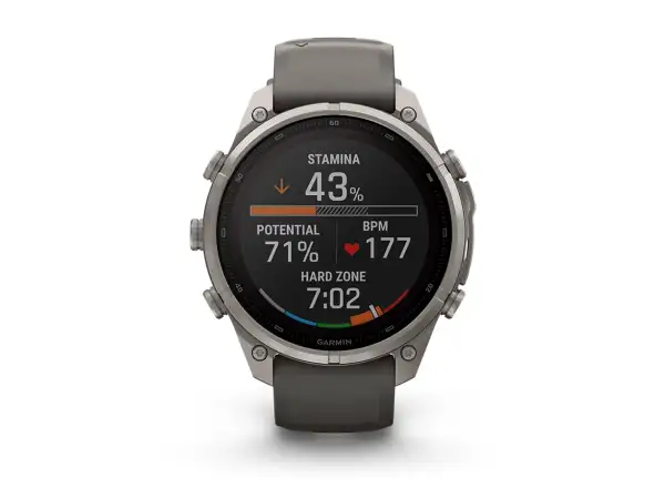 Garmin Fénix 9 Pro inReach Solar 47 mm Titanium Pebble Gray/Silver Gray