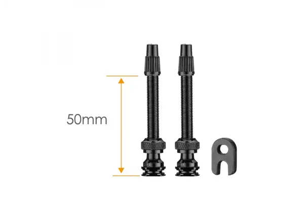 Ciclovation tubeless valves 50 mm 2 pcs black