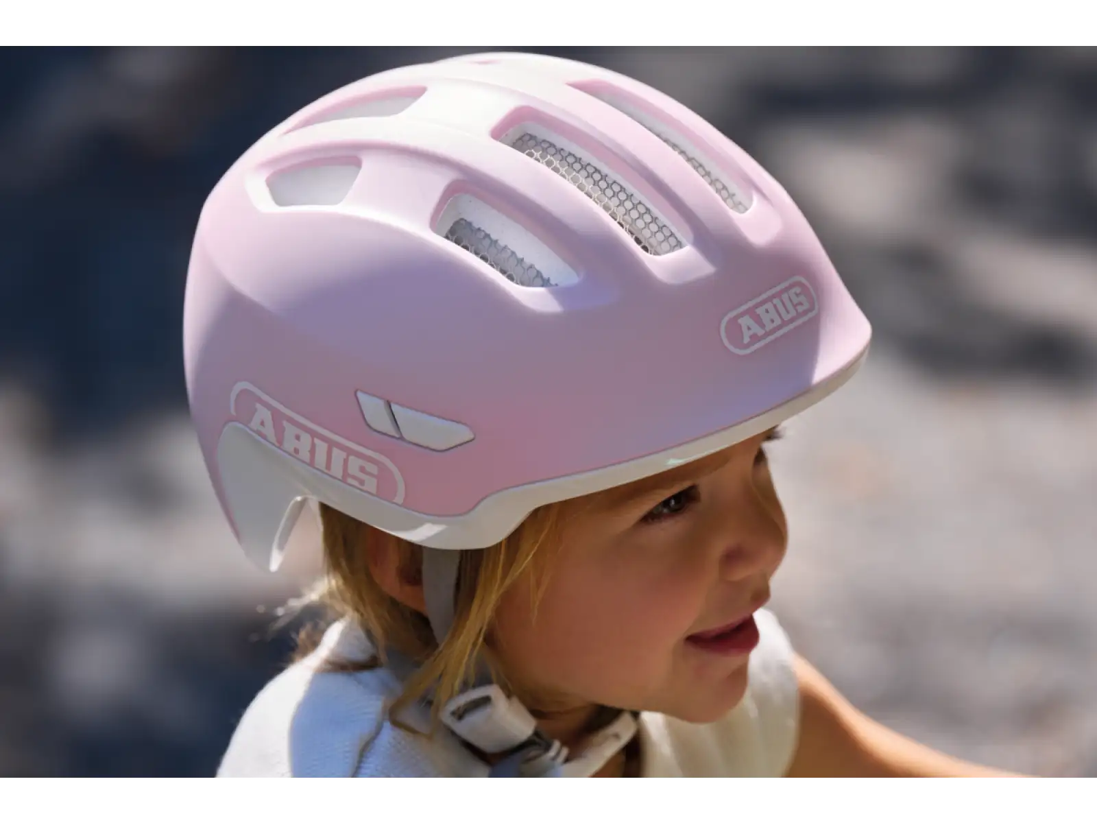 Abus Smiley 3.0 Ace LED kids helmet Pure Rose