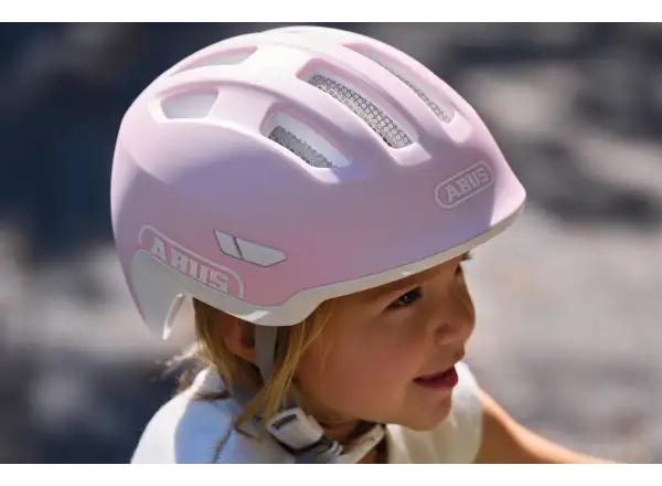 Abus Smiley 3.0 Ace LED kids helmet Pure Rose