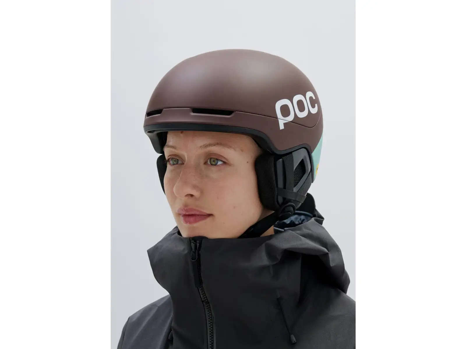 POC Obex Contour ski helmet Bronzite Brown Matt/Lazurite Blue Matt