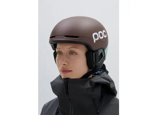 POC Obex Contour ski helmet Bronzite Brown Matt/Lazurite Blue Matt