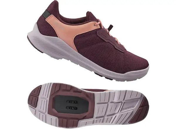 Shimano SH-EX300 Touring Cycling Shoes Women Burgundy Size 40