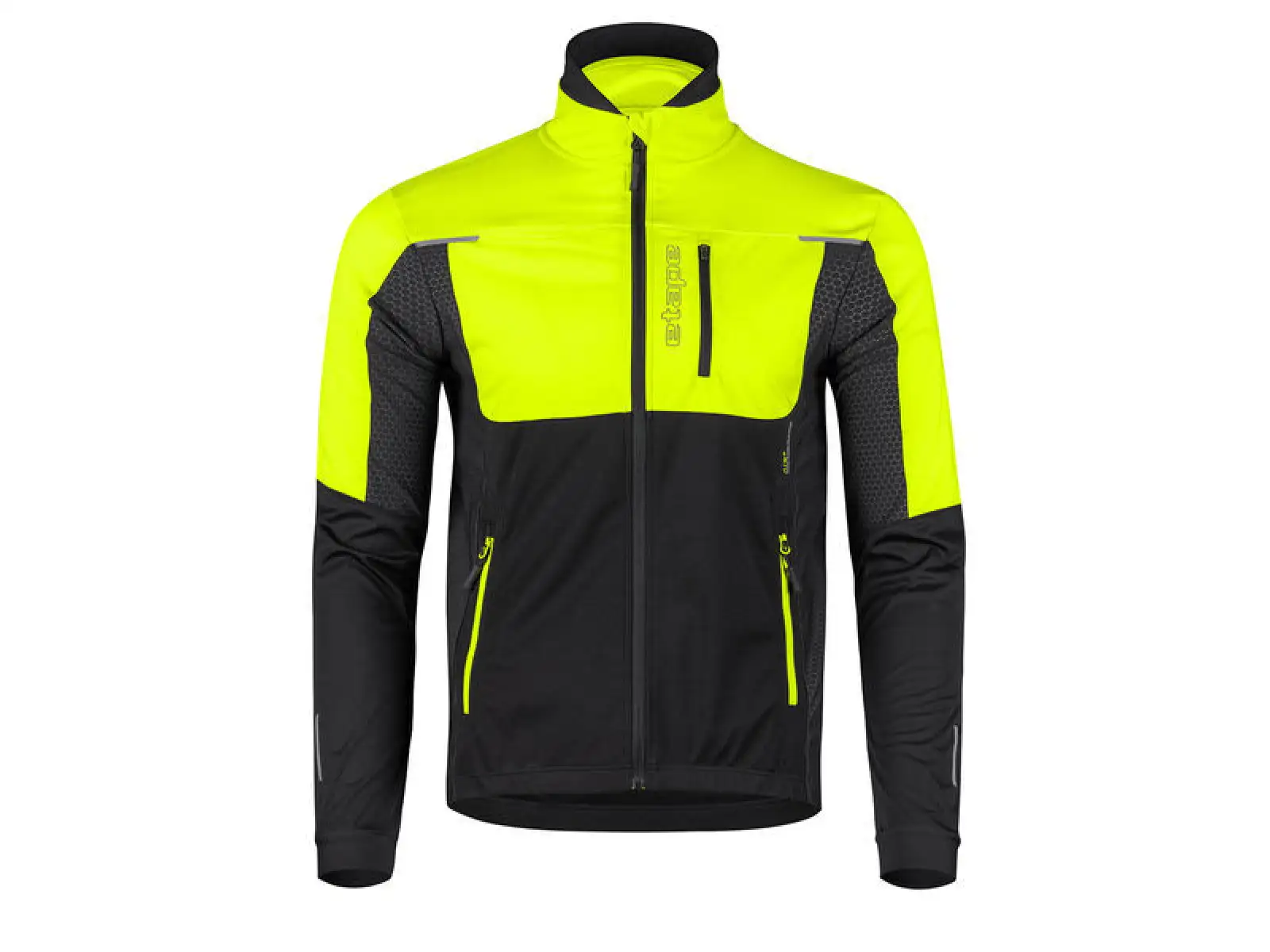 Etape Strong 2.0 men's jacket black/yellow fluo