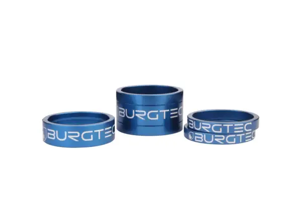 Burgtec Spacer Kit set of stem spacers 5/5/10/20 mm blue