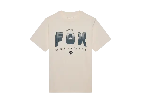Fox Block 195 Orig men's short-sleeve T-shirt Off White
