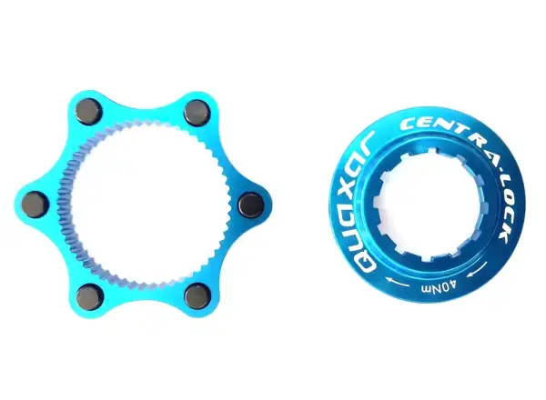 Quaxar adapter CL-6 holes for hub axle 9 mm blue