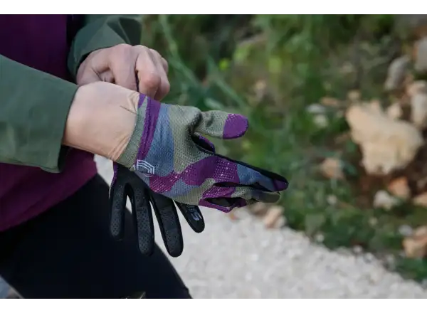 Silvini Saltaro men's gloves Plum/Olive