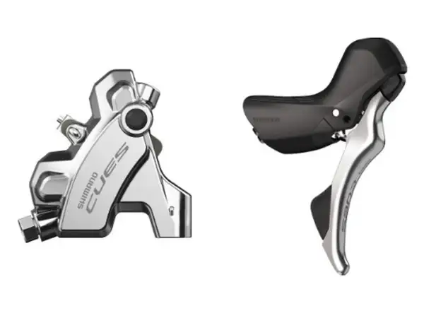 Shimano CUES BR-U6030 + ST-U6030 rear right disc brake J-kit silver