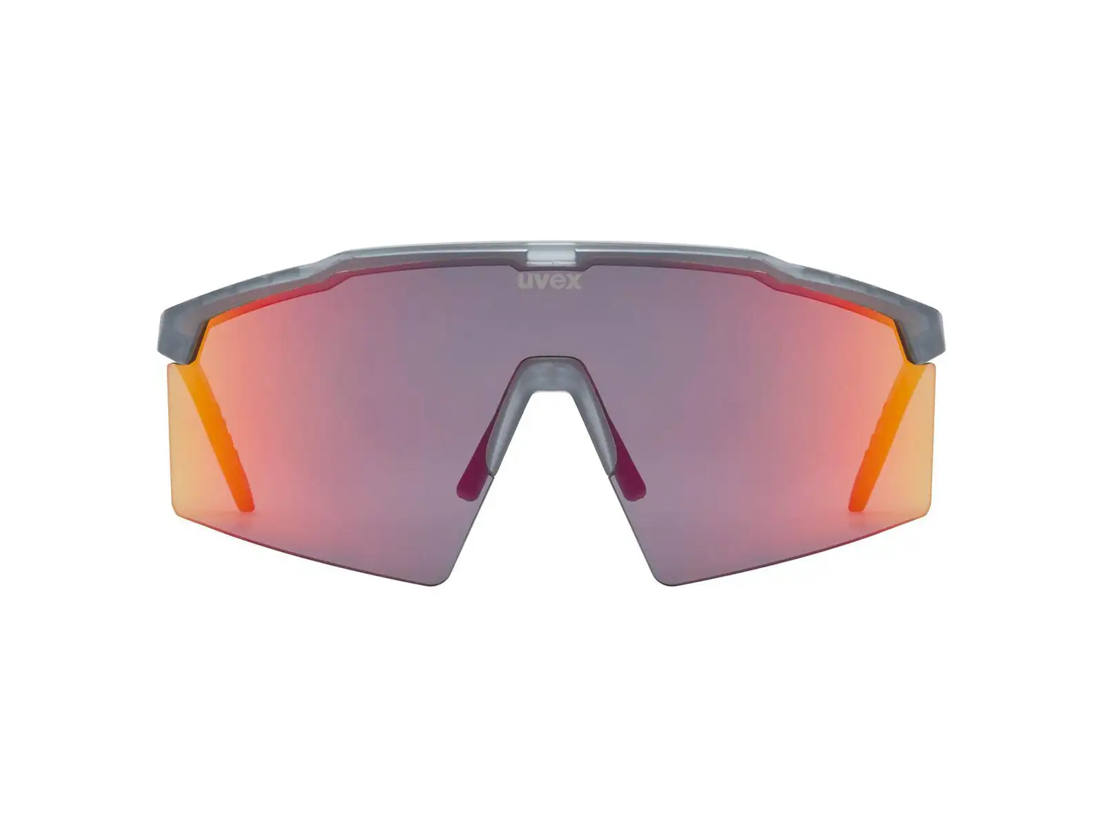 Uvex Flowline sunglasses Smoke Matt/Mirror Red