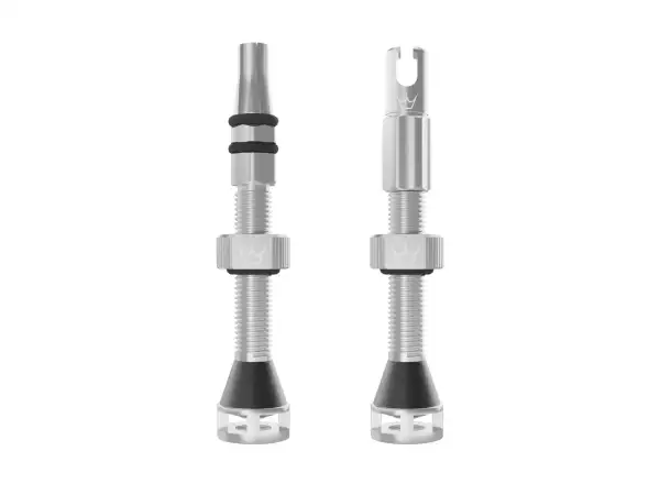 Peatys Holeshot Fast Flow tubeless valves 42 mm Silver