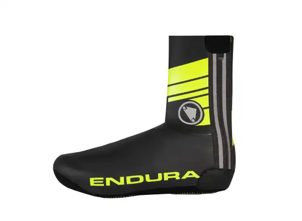 Endura Road road shoe covers fluorescent yellow