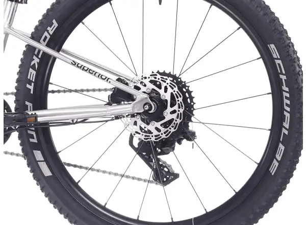 Superior TEAM 24 kids bike Gloss Brushed Alu / Rainbow Black