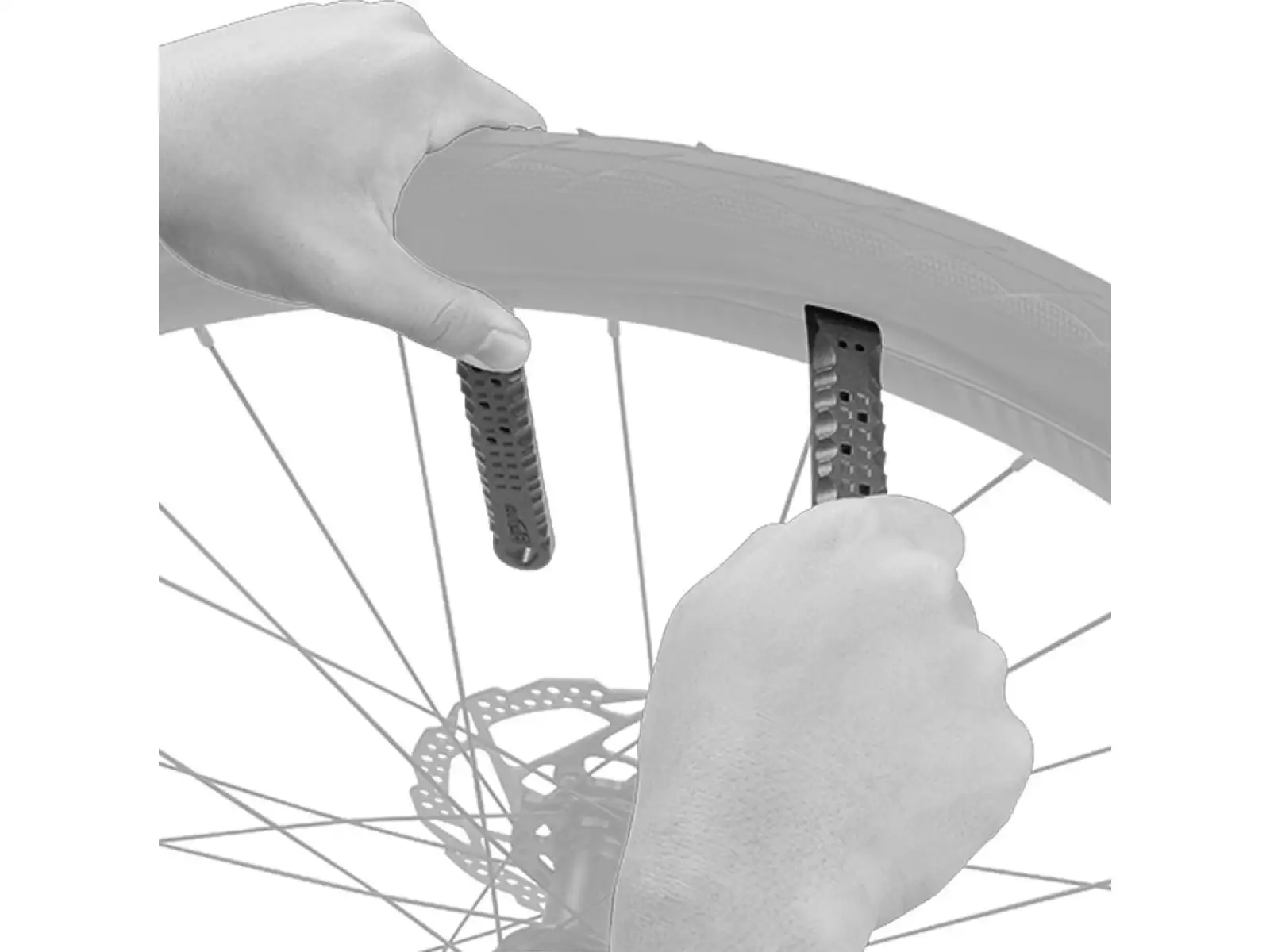 Super B TB-TL21 tire levers with a stainless steel core